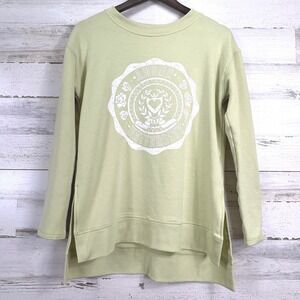 C&C California Light Green Amour University Graphic Crewneck Sweatshirt Size‎ S